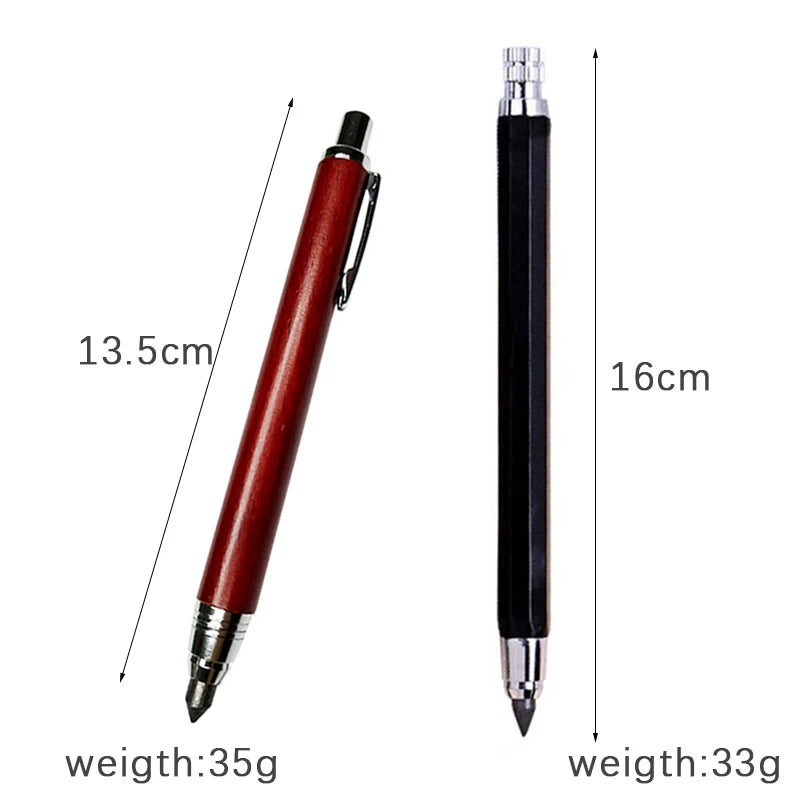 Metal Mechanical Pen 5.6mm Art Painting Drawing Tool Art Scchool Sketch Comics Design Automatic Pencil Student Kawaii Stationery