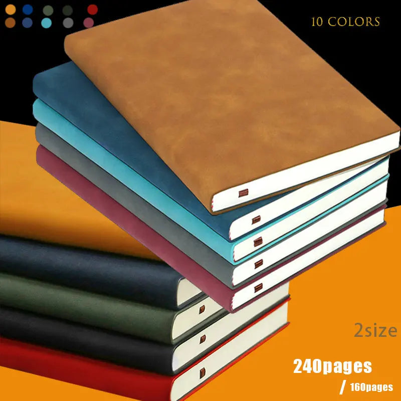 A5 A6 Sheepin Notebook Leather Office Journal Diary notepad Stationery Student Class lined NoteBook 160pages/240pages